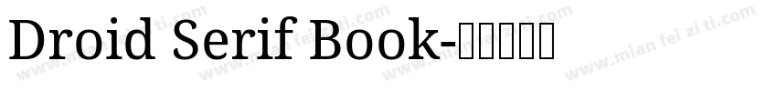 Droid Serif Book字体转换